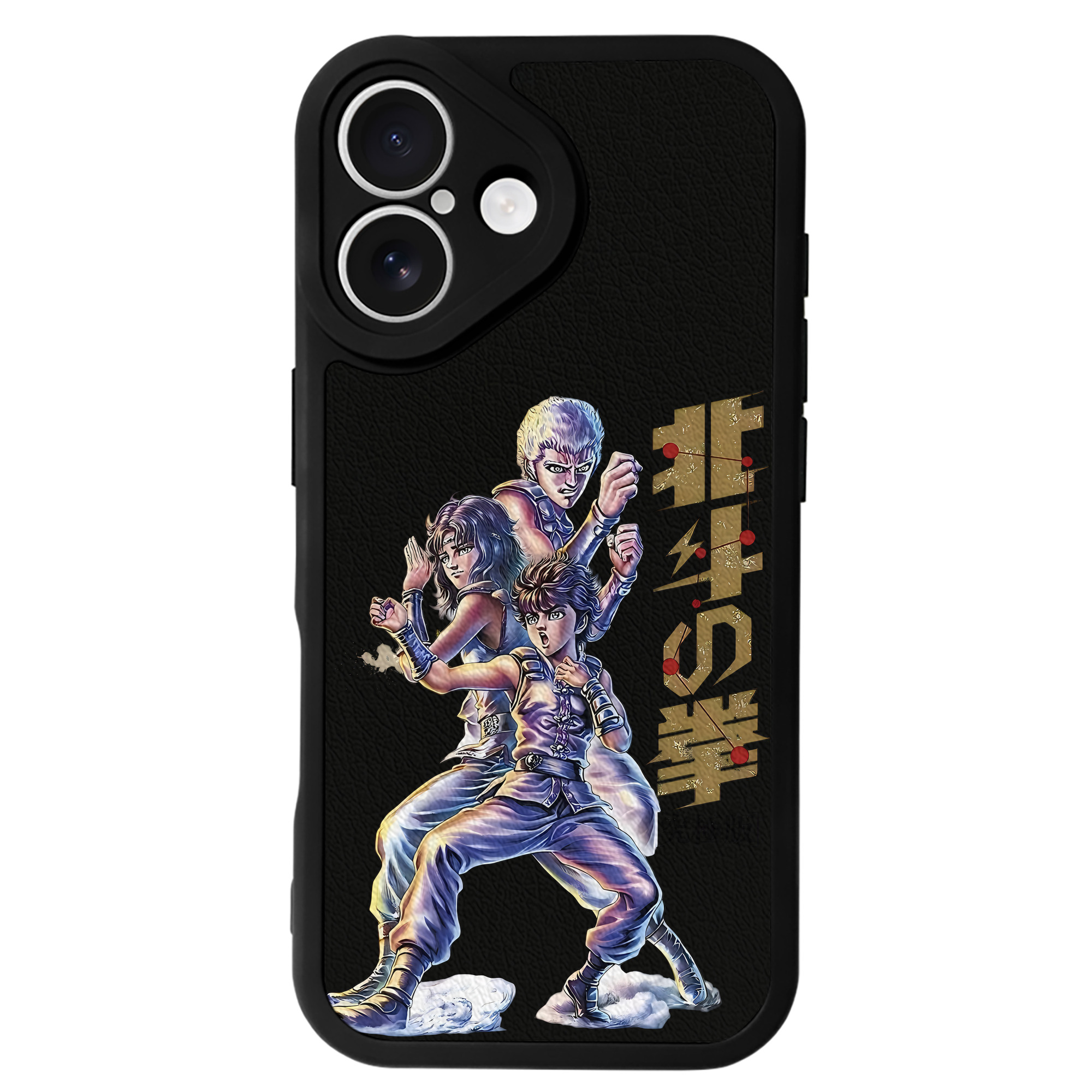 （画像用） 北斗の拳 Fist of the North Star 【iPhone 16シリーズ対応】シリコンスマホケース（レザー調） 材質：シリコン